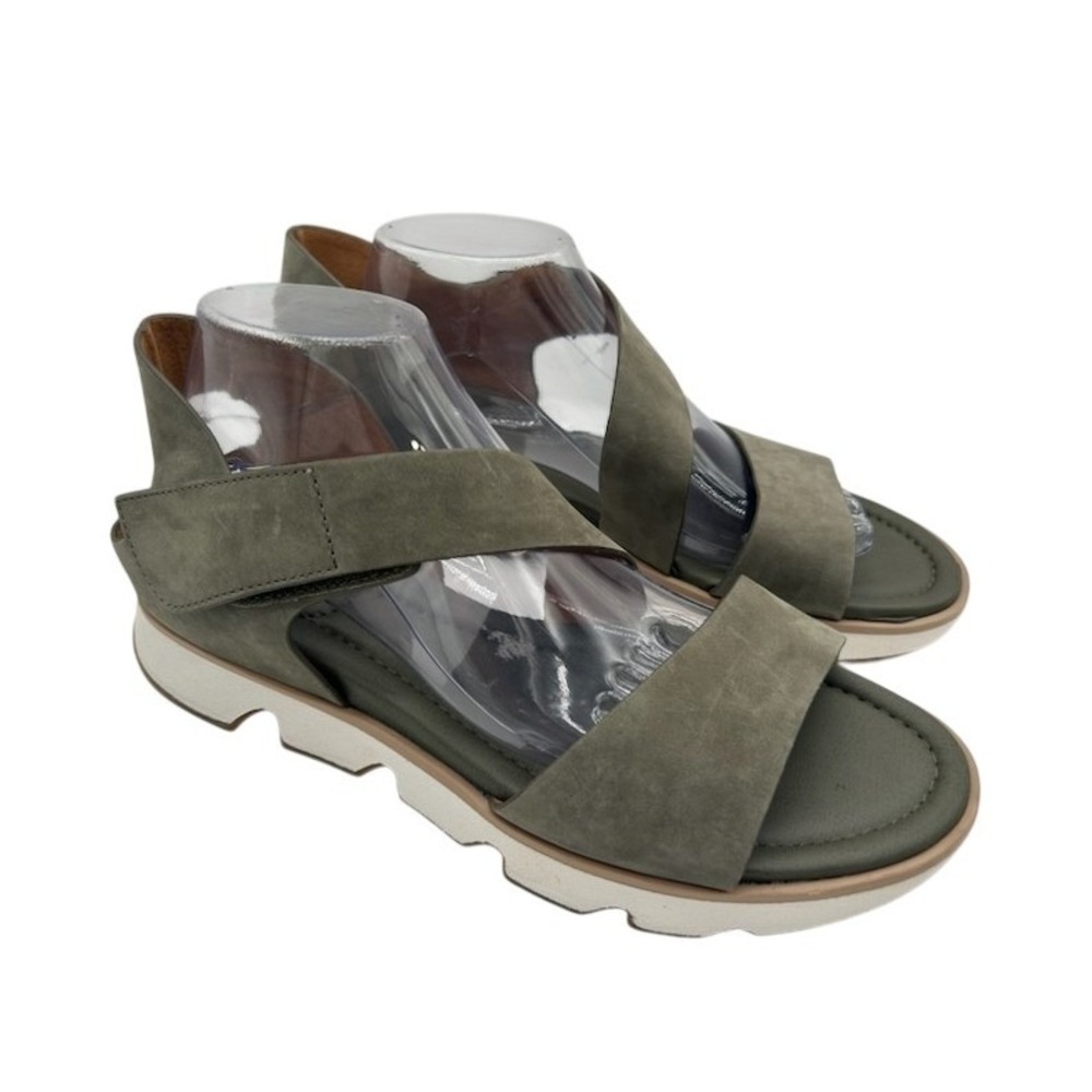 Sofft SF0099366 Sandals Women's Size 11 M Olive Green Leather Platform Lugg Sole